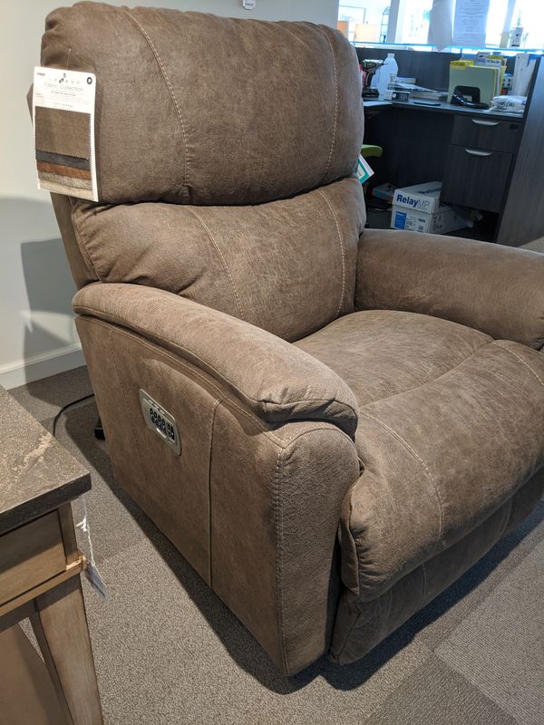 Trouper Power Wall Recliner w/ Headrest &amp; Lumbar I-Northwest Mink