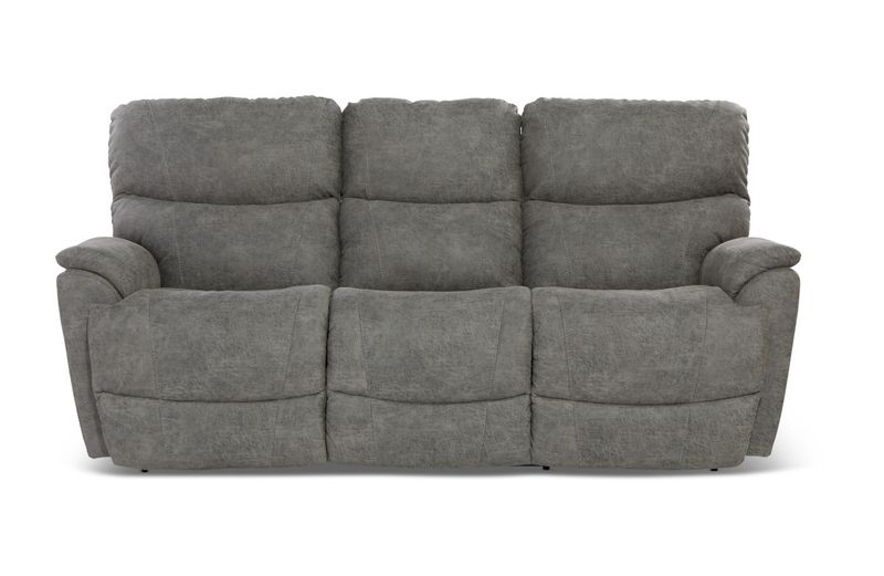 Trouper Power Reclining Sofa w/ Headrest &amp; Lumbar I-Northwest Charcoal Dual RW