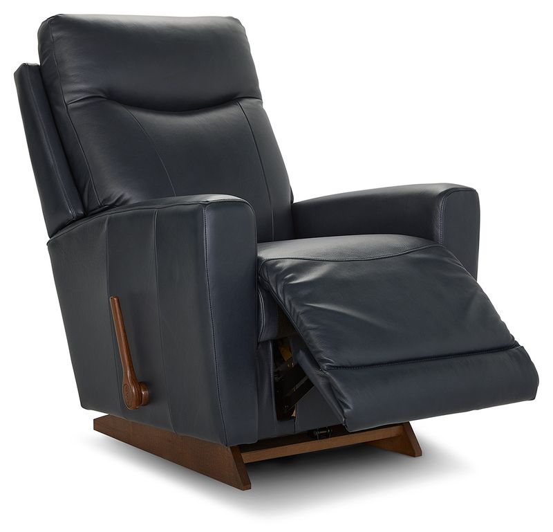 Kodie Power Rocking Recliner w/ Headrest &amp; Lumbar Sutton Navy