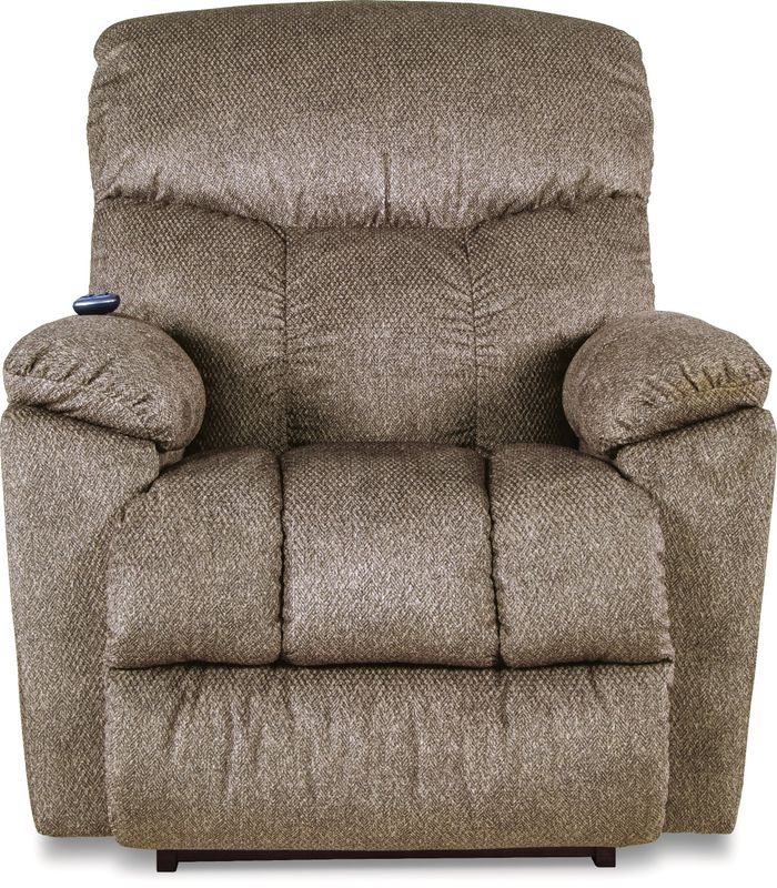 Morrison Power Rocking Recliner w/ Headrest &amp; Lumbar Seamount Sable