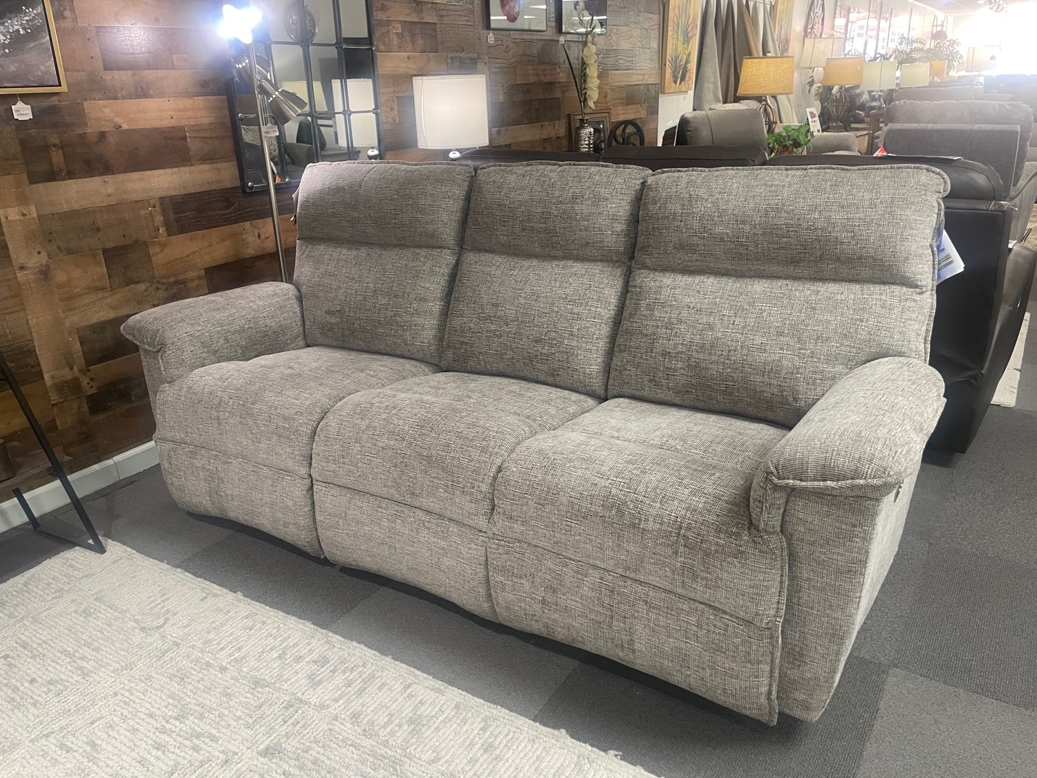 Jay Power Reclining Sofa w/ Headrest Donegal Linen