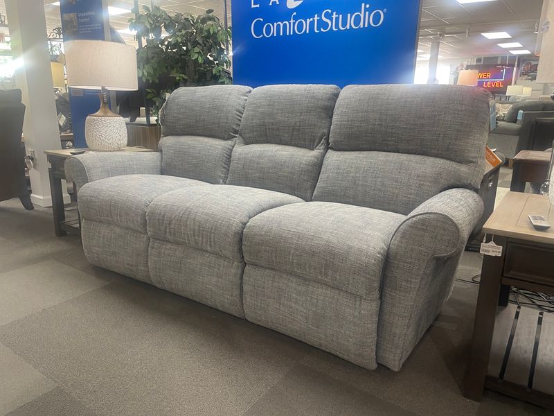 Robin Power Reclining Sofa w/ Headrest &amp; Lumbar Mckittrick Indigo Dual RW