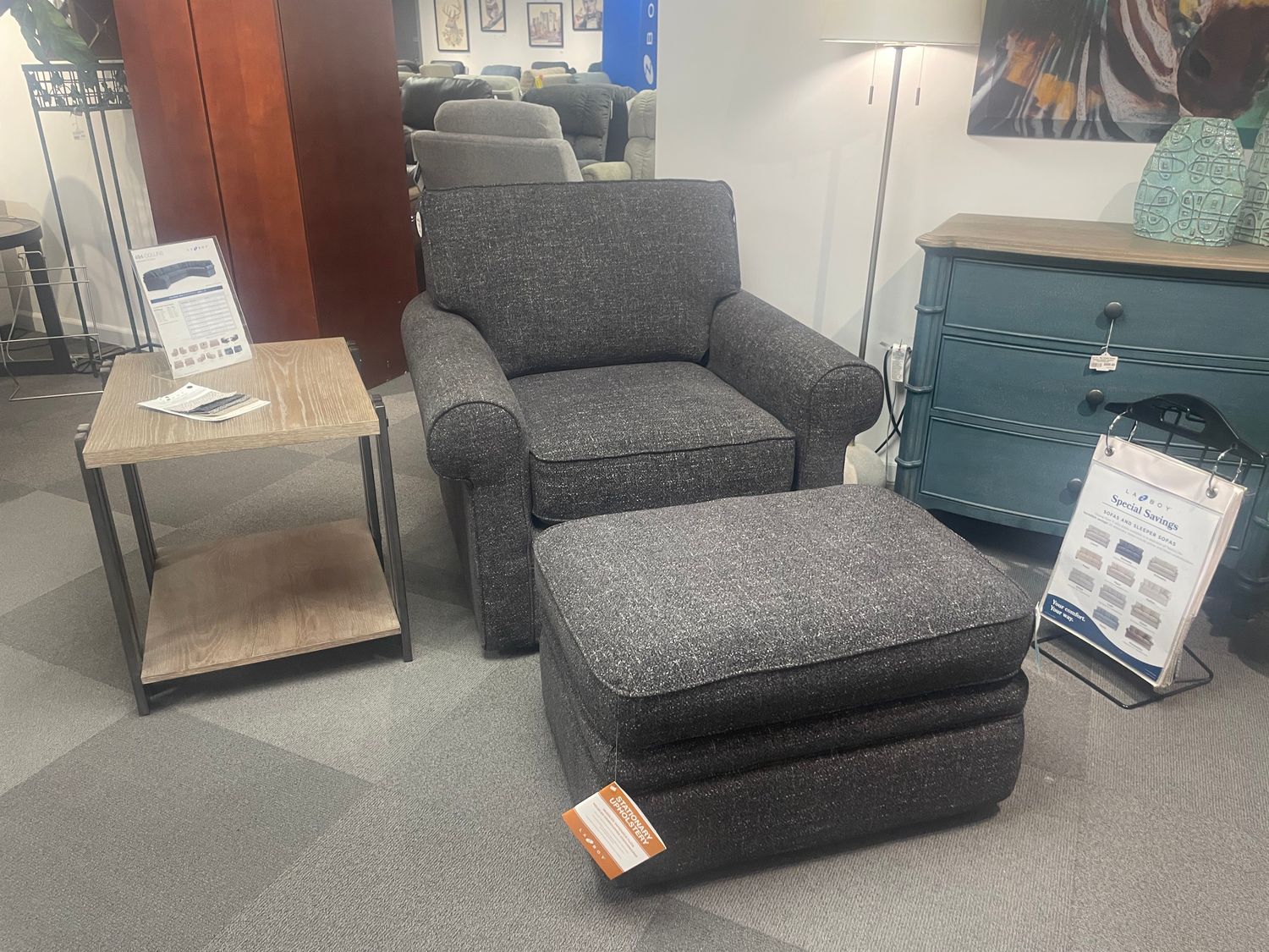 Collins Chair York Granite Tempur Seat &amp; Back