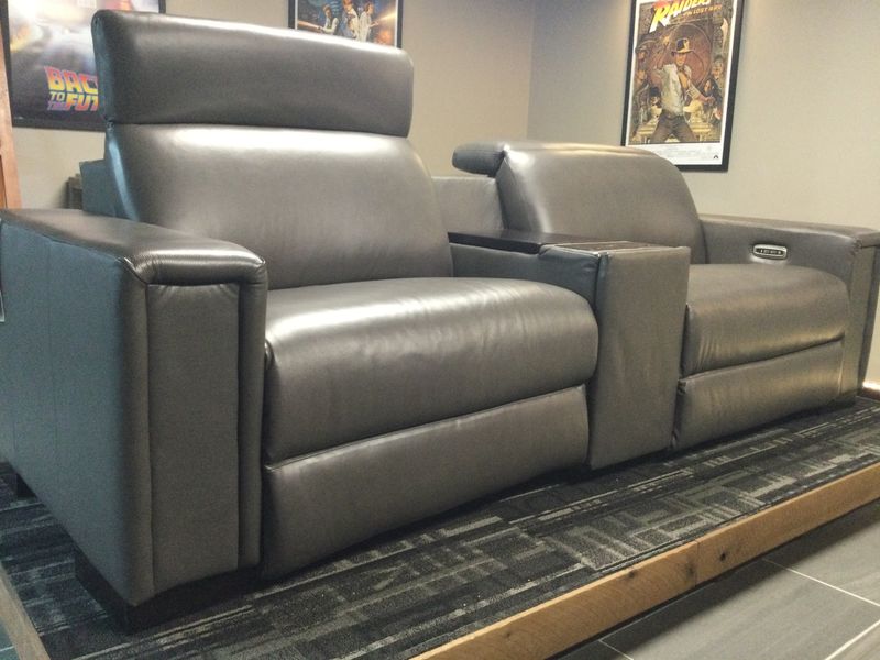 Armitage 3 Piece Power Reclining Sectional w/ Headrest Sutton Greystone