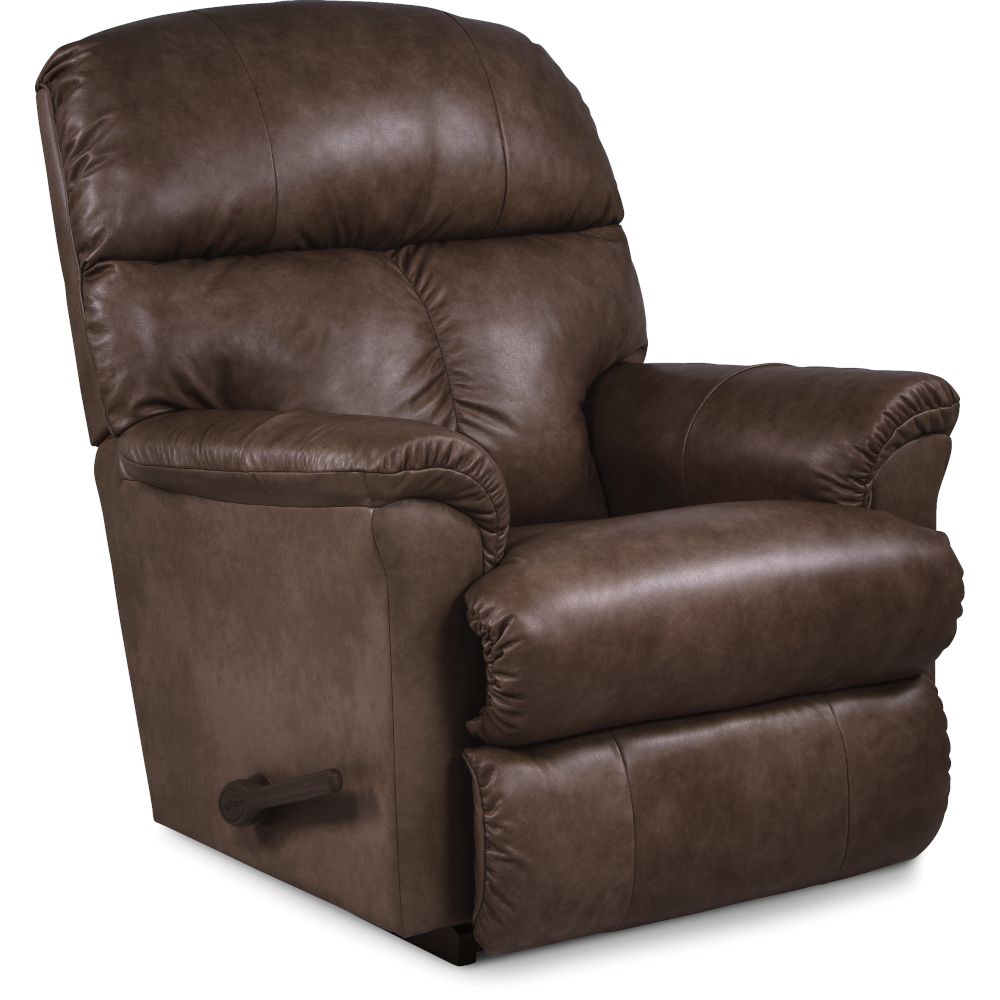 Reed Rocking Recliner Vacation Walnut Leather