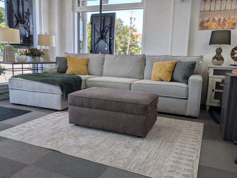 Lyndon Sectional  LAF Chaise RAF Sofa Theron Fog