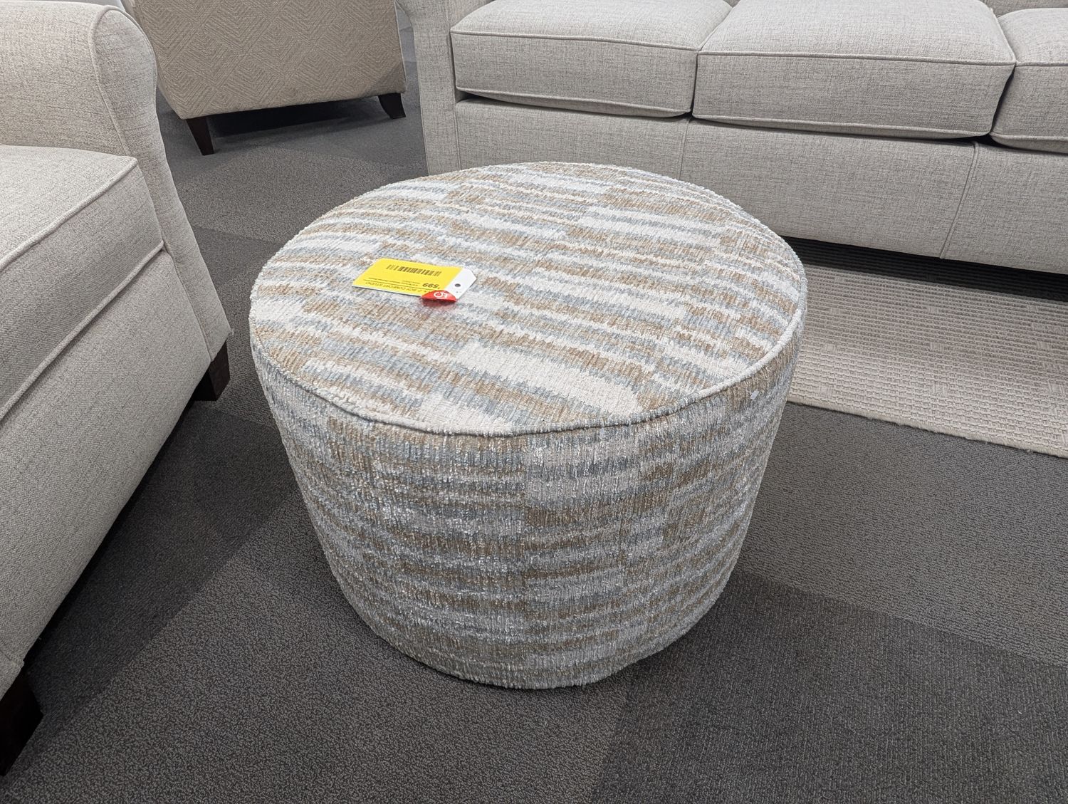 Asher Medium Ottoman Biryani Stone DISCO