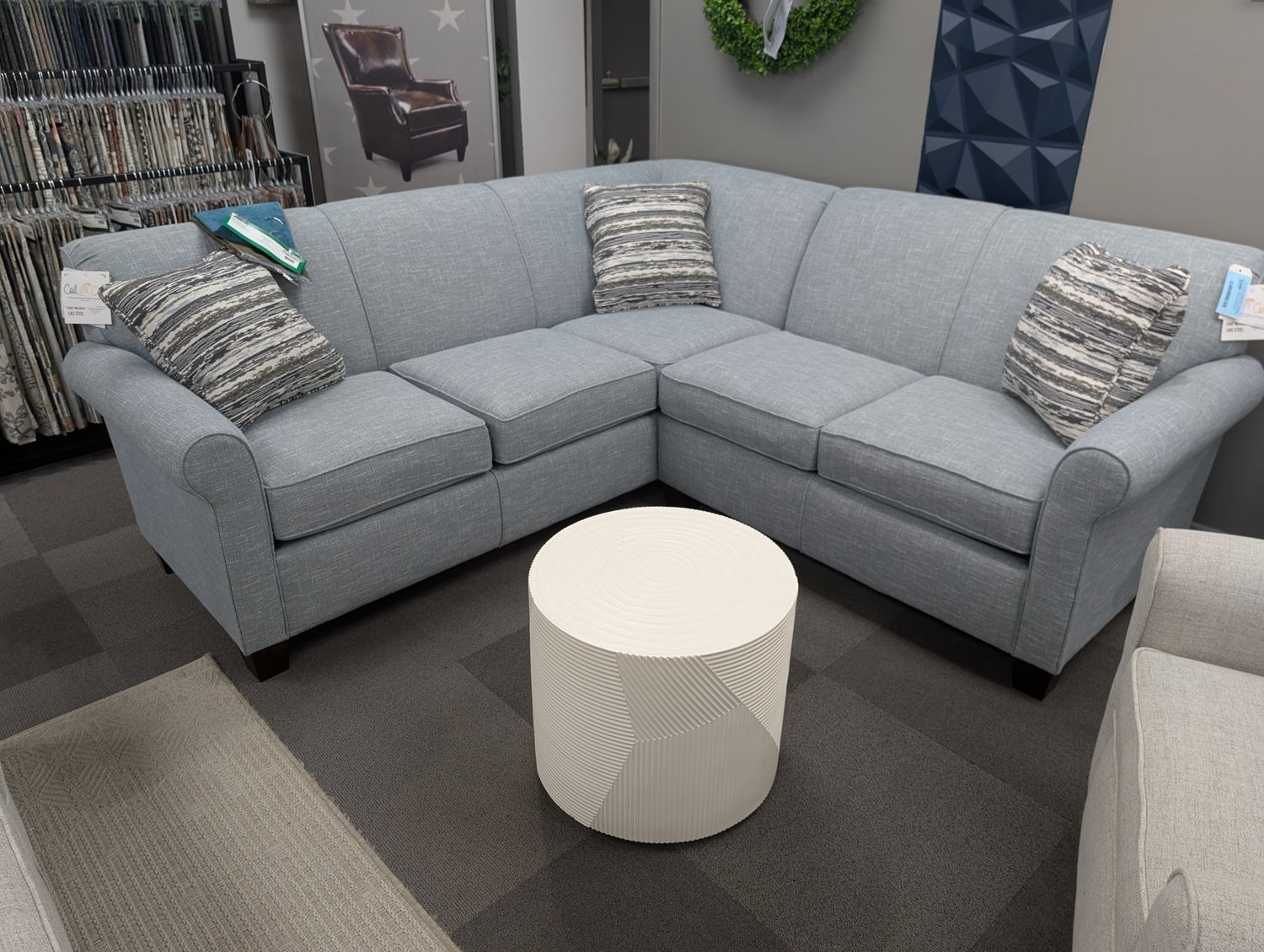 Angie 2 Peice Sectional Blair Baltic CK FK