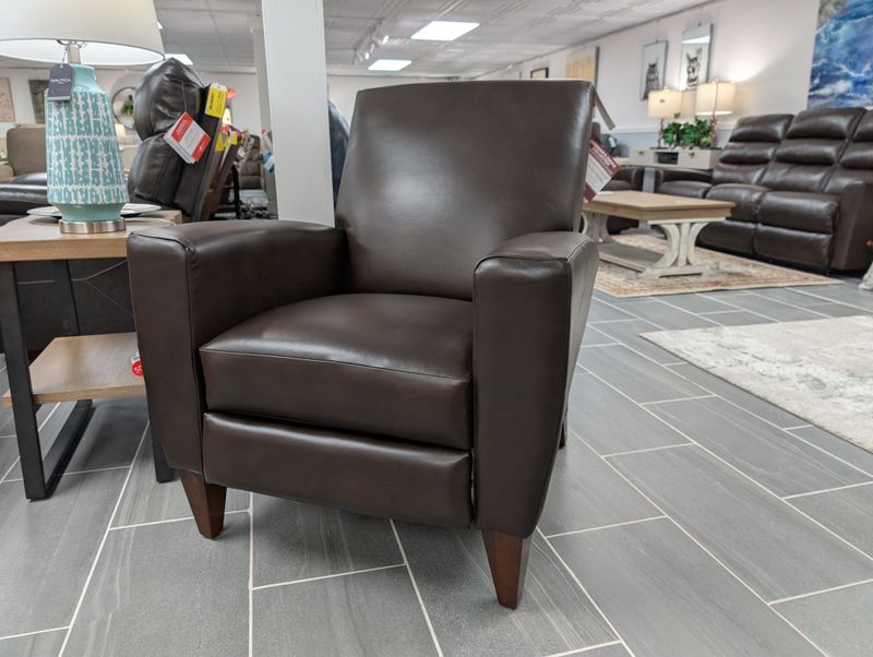 Scarlett High Leg Reclining Chair Guinevere Brown DISCO