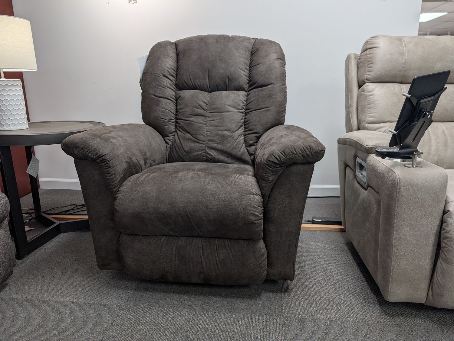 Jasper Power Rocking Recliner w/ Headrest &amp; Lumbar Tennant Otter