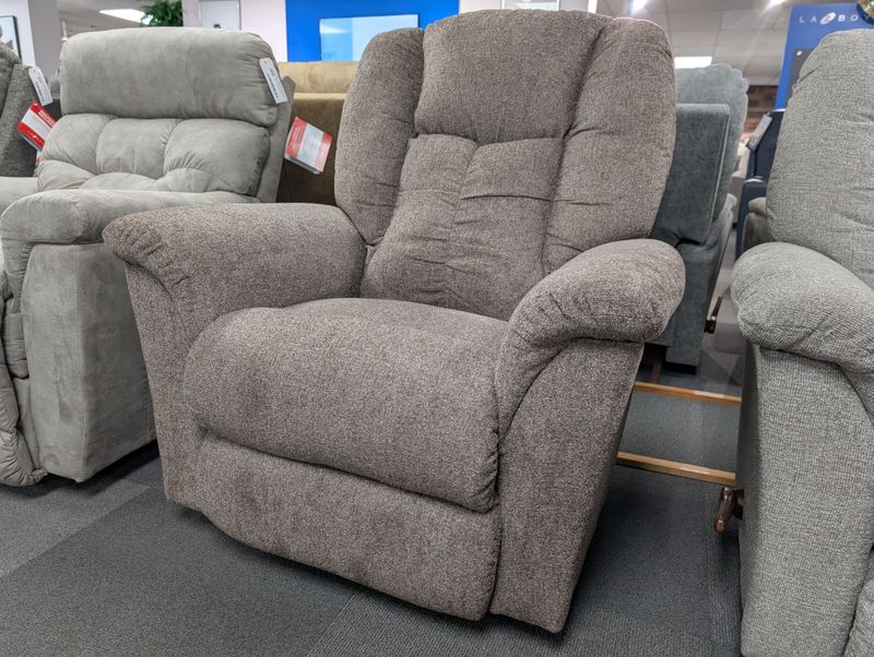 Jasper Power Rocking Recliner w/ Headrest &amp; Lumbar Lunar Smoke