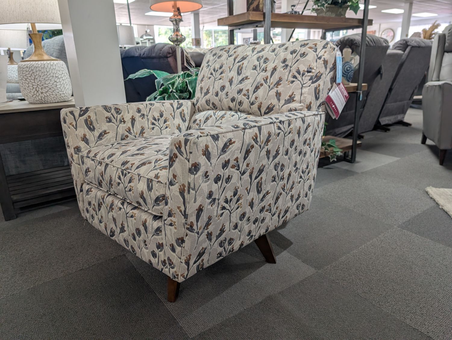 Bellevue High Leg Swivel Chair I-Emarosa Stone