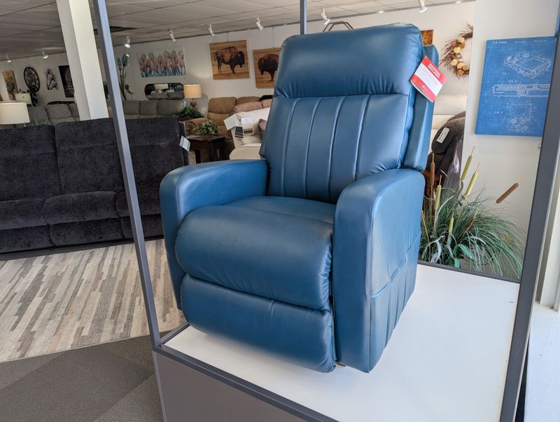 Finley Rocking Recliner Cozy Match Arctic Blue