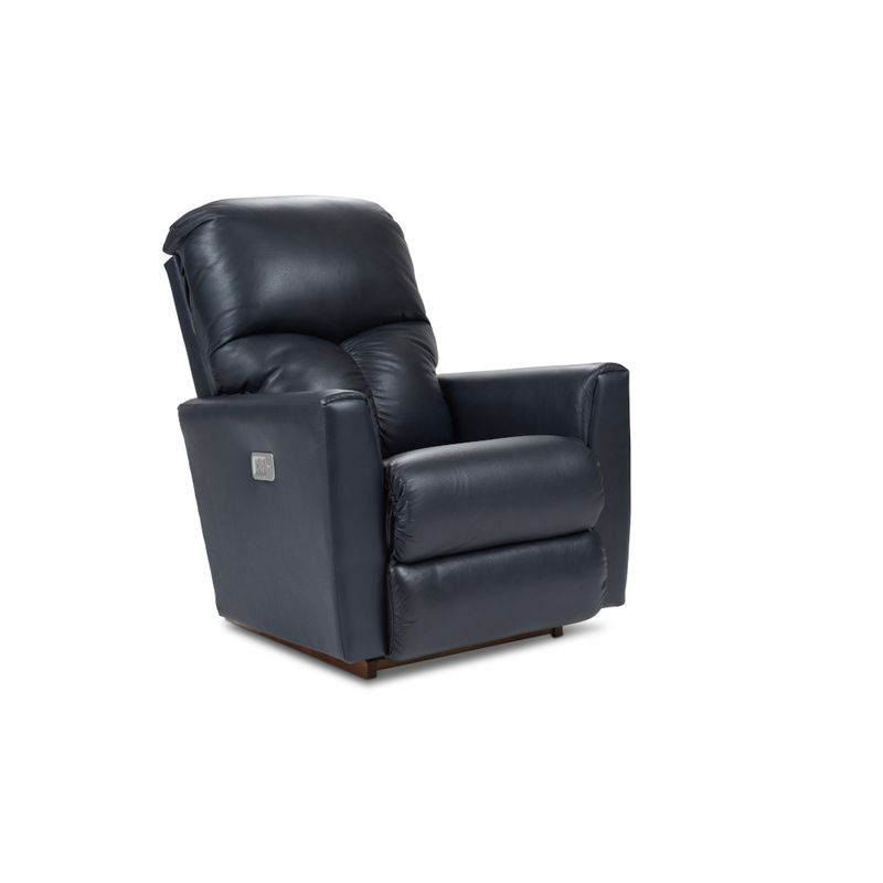 Hawthorn Power Rocking Recliner With Headrest Sidekick Navy DISCO