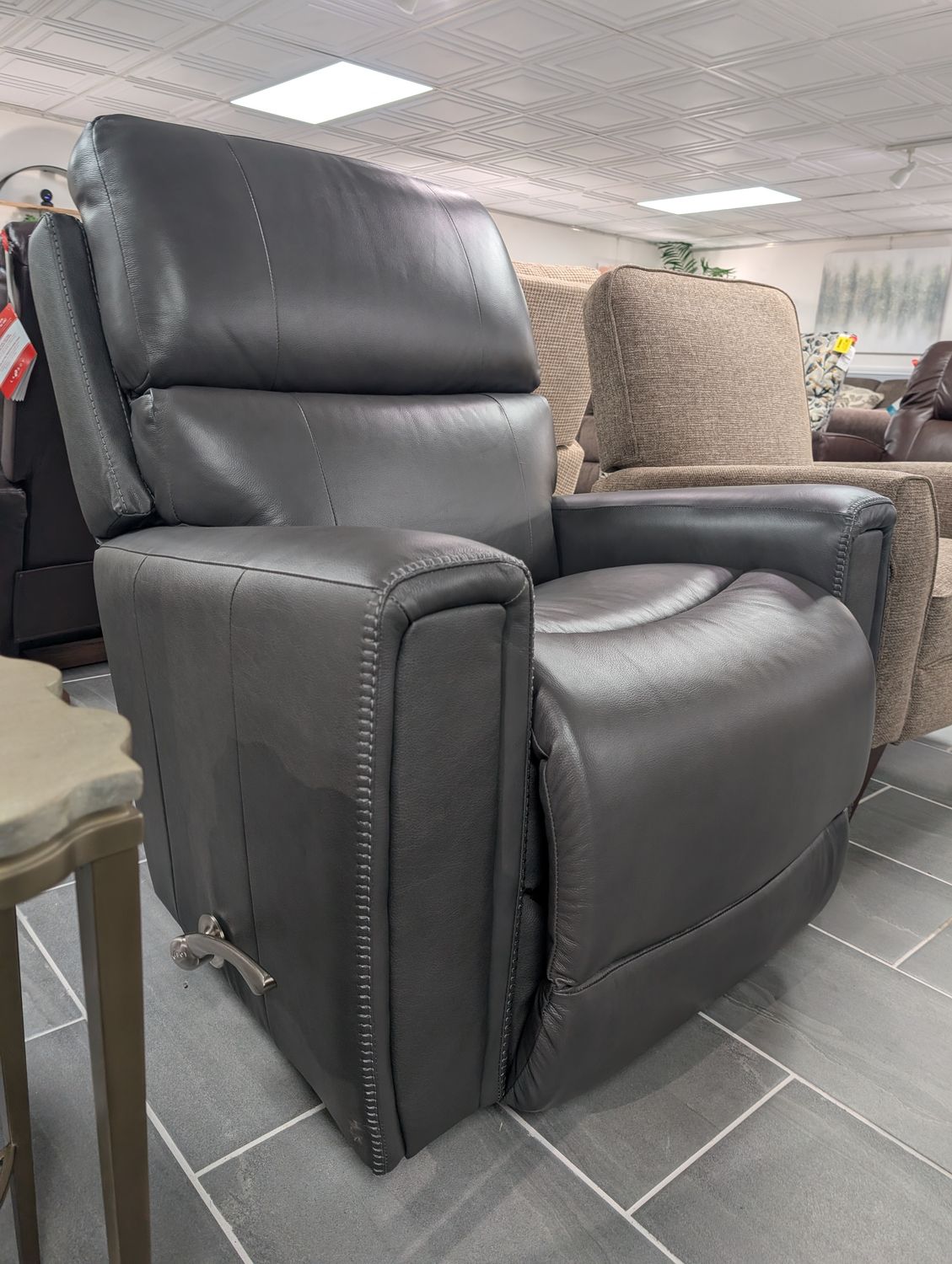 Apollo Rocking Recliner Buddy Grey DISCO Arc Handle *TEMPUR*