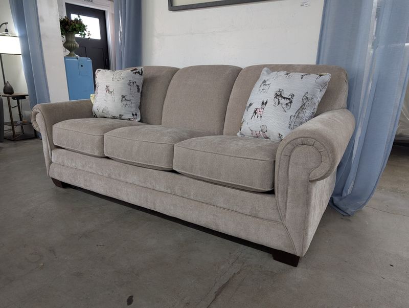Mackenzie Queen Sleep Sofa Bartaloni Birch AS-IS $999 Final Price