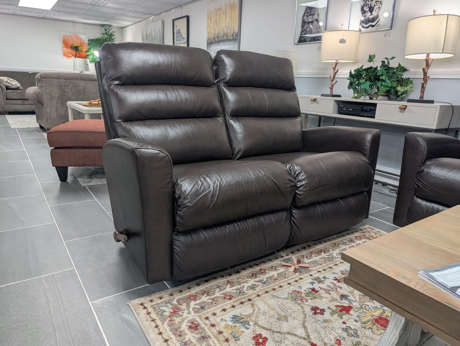Liam Wall Reclining Loveseat Lota Espresso DISCO