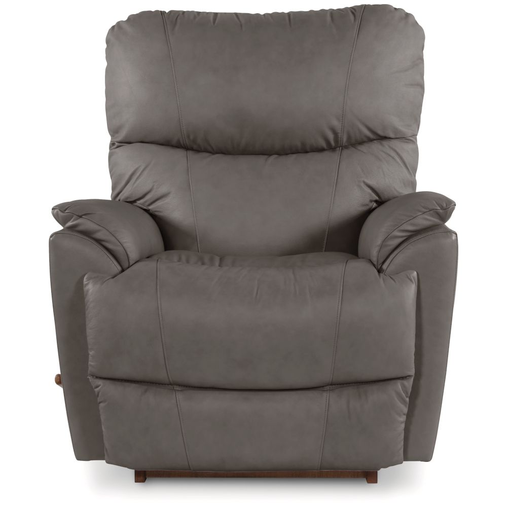 Trouper Power Rocking Recliner w/ Headrest &amp; Lumbar Intermingle Grey