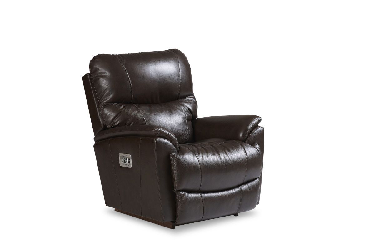 Trouper Power Wall Recliner w/ Headrest &amp; Lumbar Intermingle Walnut