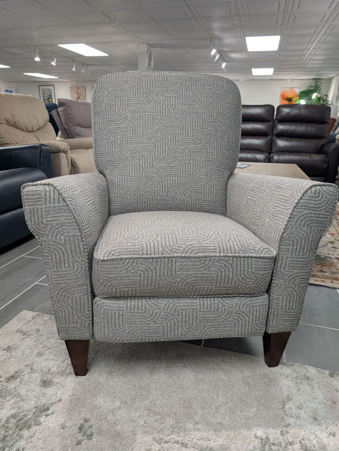 Haven High Leg Reclining Chair Keystone Pebble DISCO