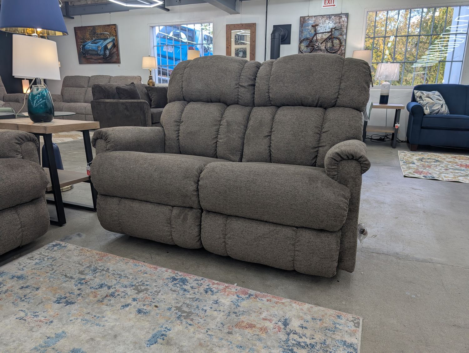 Pinnacle Wall Reclining Loveseat I-Halifax Java