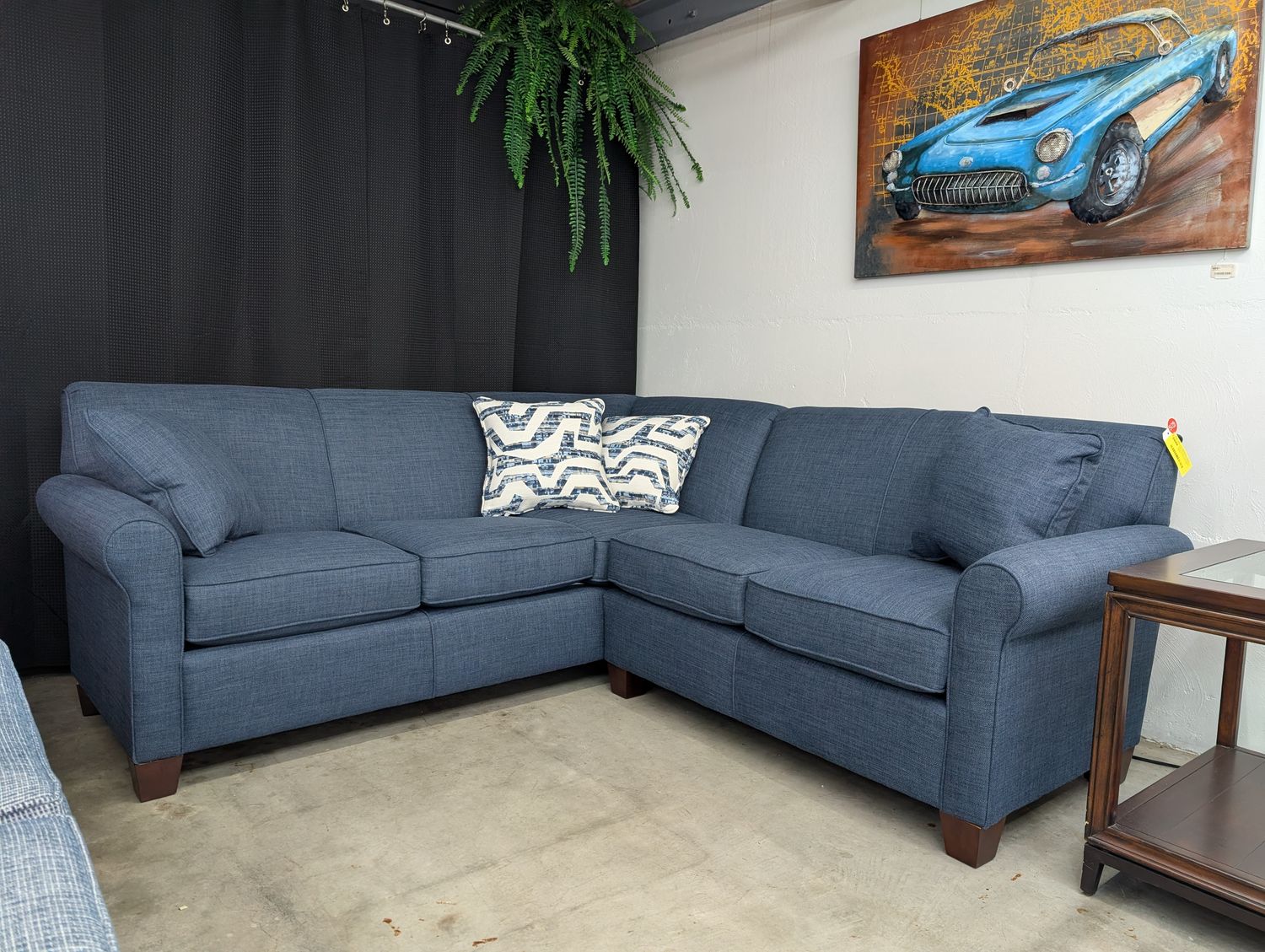 Angie 2 Piece Sectional Prelude Ink Frame and Cushion Upgrade