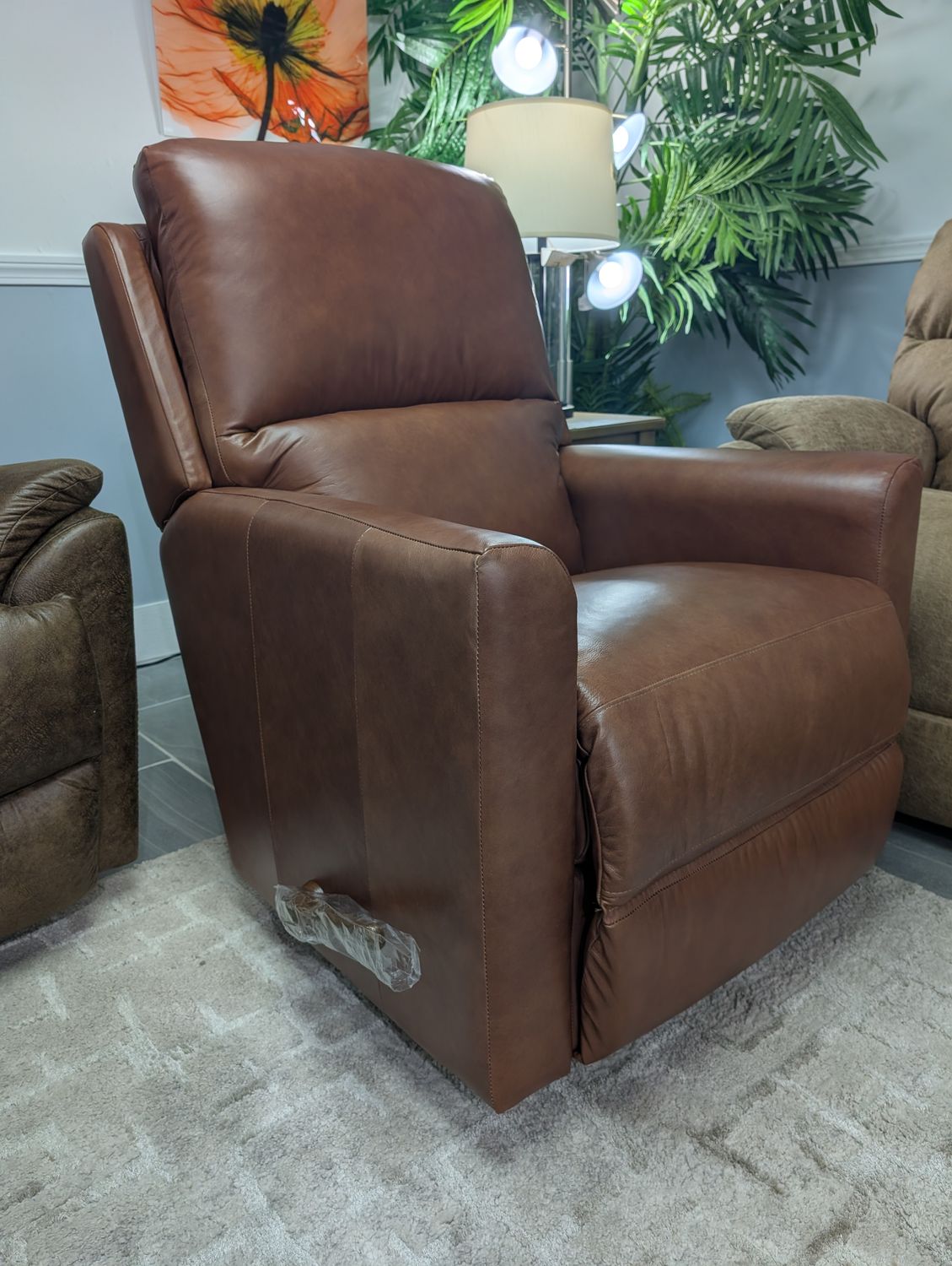 Wynne Rocking Recliner Gramado Russet Leather FD