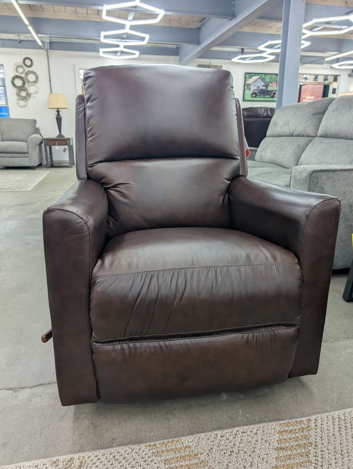 Wynne Rocking Recliner Gramado Coffee Leather FD