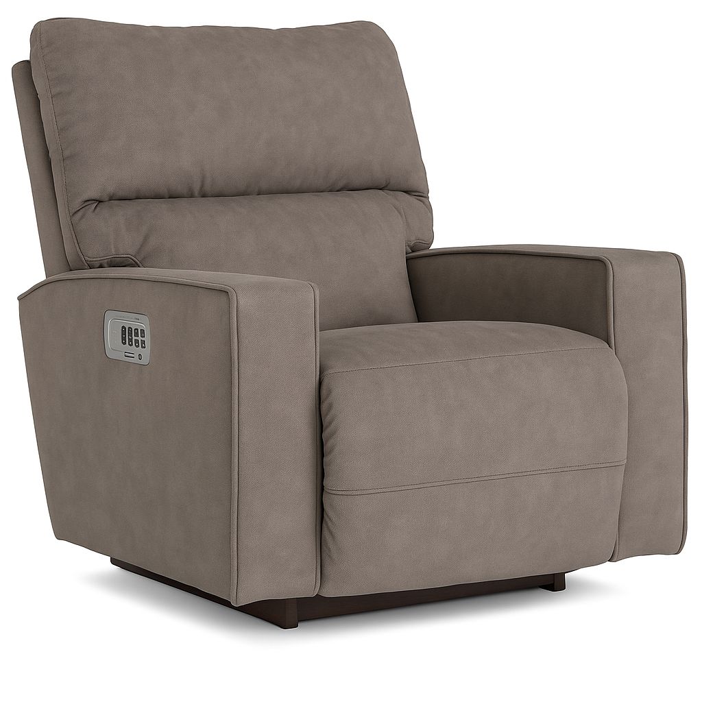 Maddox Power Rocking Recliner w/ Headrest &amp; Lumbar I-Weekend Dove Grey