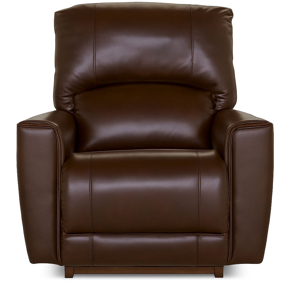 Cassian Power Rocking Recliner w/ Headrest &amp; Lumbar Clifton Walnut Leather