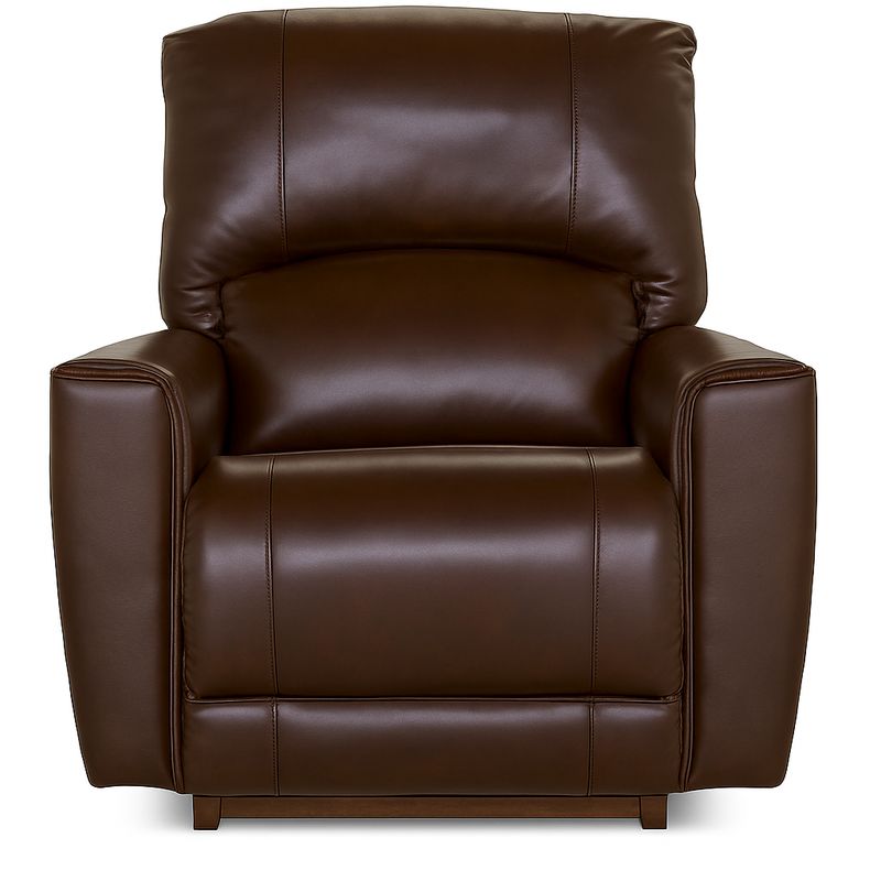 Cassian Power Rocking Recliner w/ Headrest &amp; Lumbar Clifton Walnut Leather