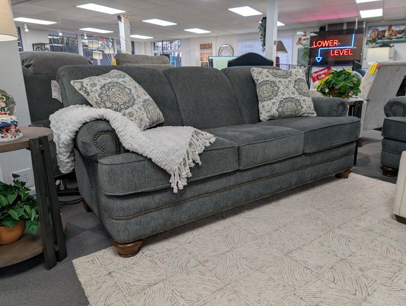 Reed Sofa With Nailhead Trim-Superbad Everest With Frame Coil &amp; Cushion Coil