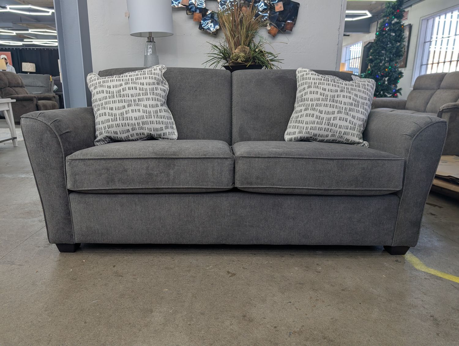 Smyrna Full Sleeper Jillian Graphite Memory Foam Mattress Swerve ash