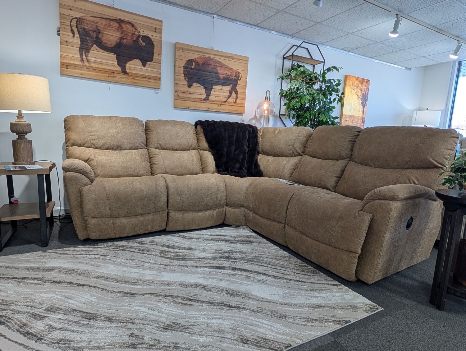 Trouper 3 Piece Sectional  i-Northwest Camel