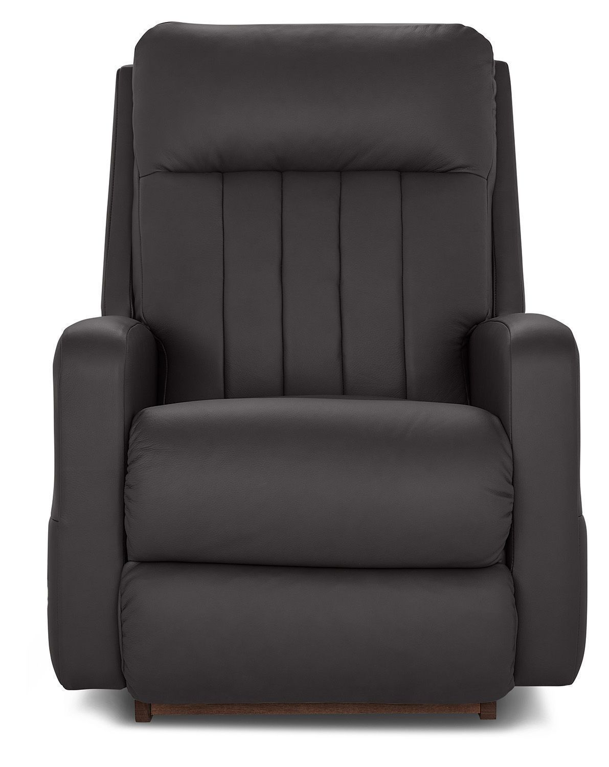 Finley Power Rocking Recliner w/ Headrest &amp; Lumbar Gambit Onyx Leather