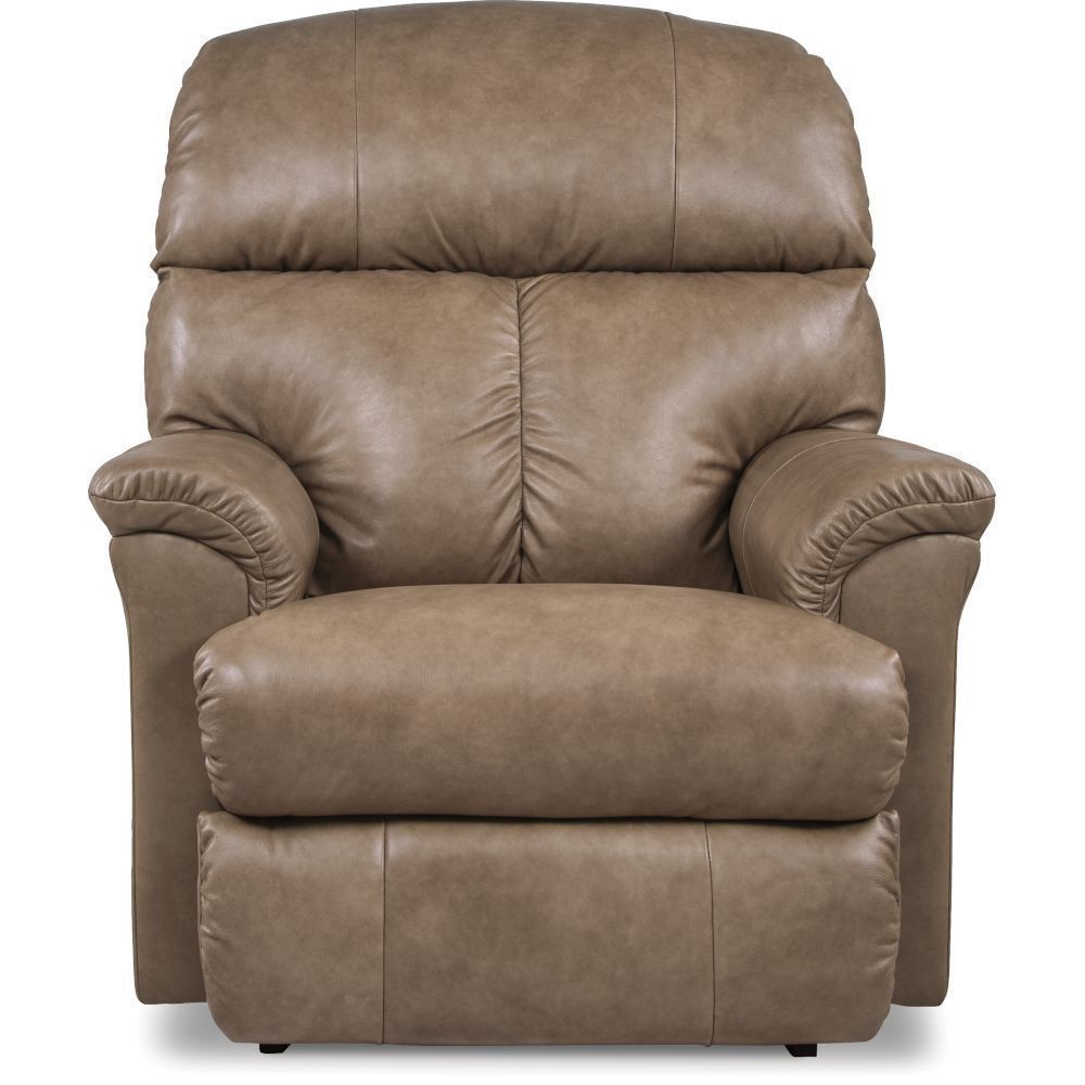 Reed Power Rocking Recliner w/ Headrest &amp; Lumbar Vacation Beige Leather