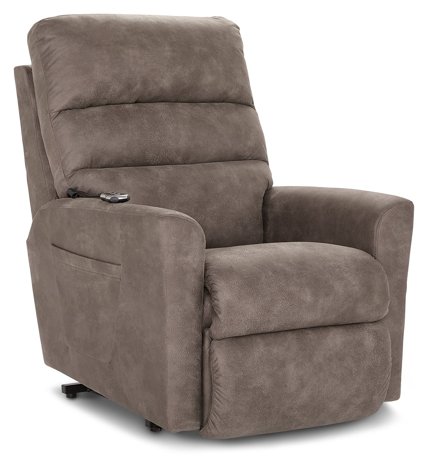 Liam Bronze Power Lift Recliner I-Raven Crest Mushroom