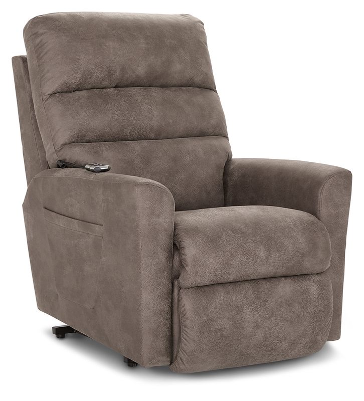 Liam Bronze Power Lift Recliner I-Raven Crest Mushroom