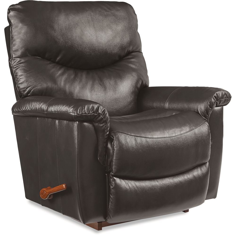 James Rocking Recliner - Yellowstone Charcoal Leather