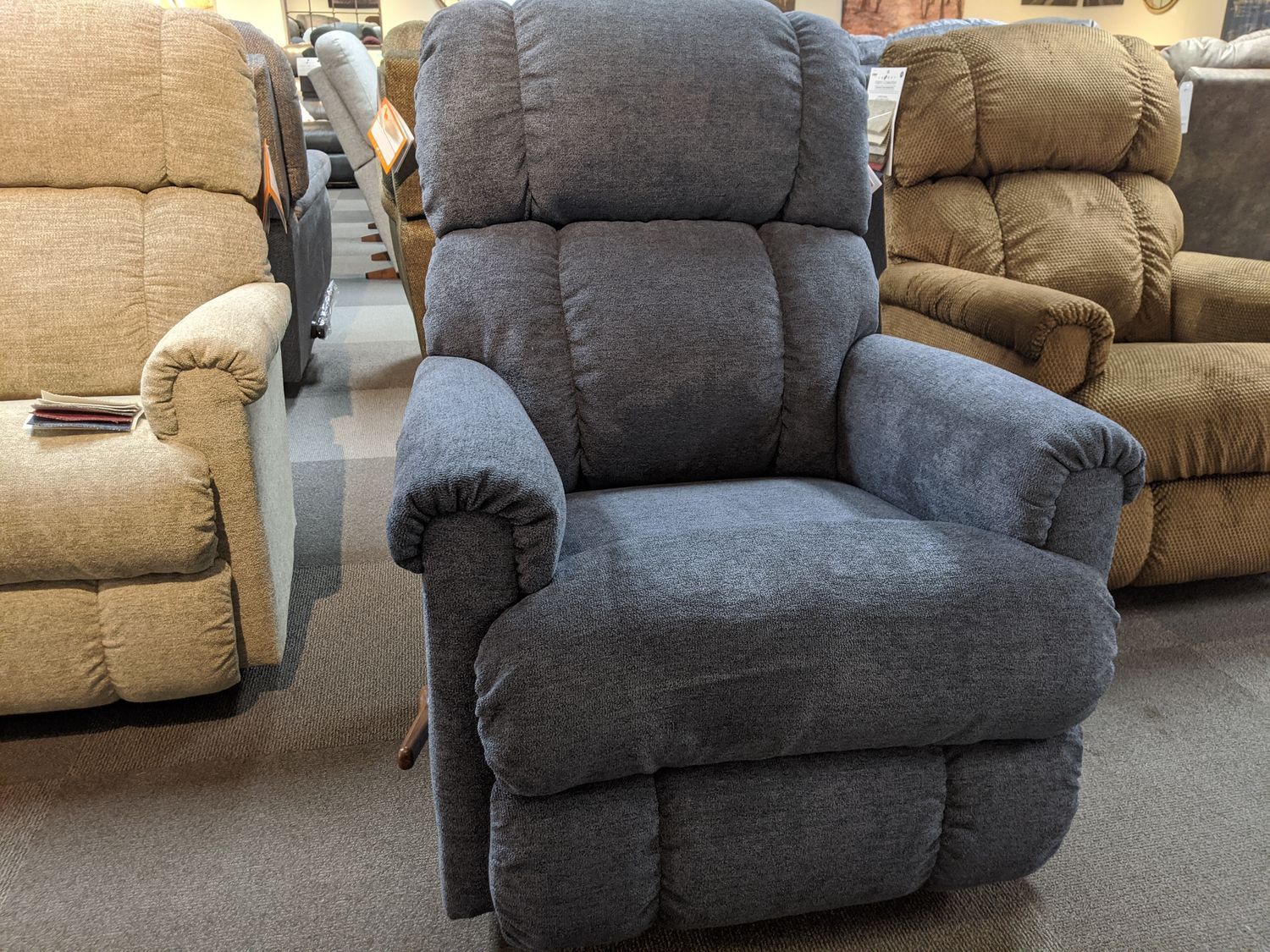 Pinnacle Wall Recliner I-Halifax Denim
