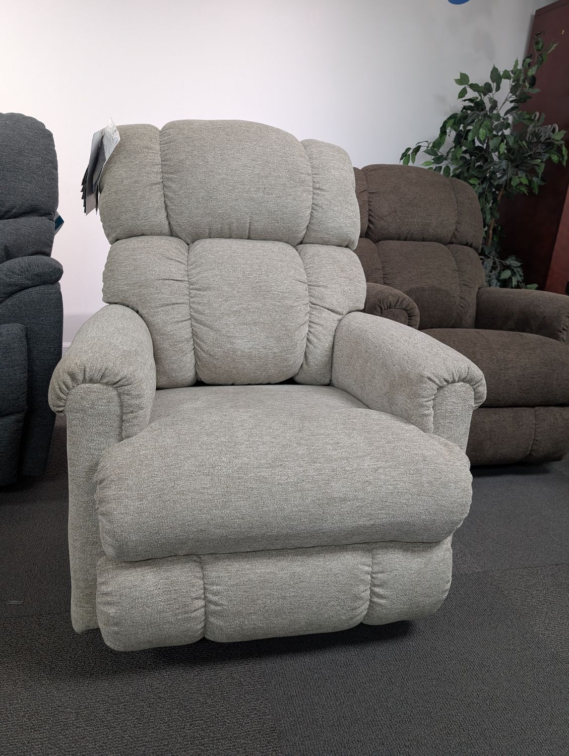 Pinnacle Power Wall Recliner With Headrest, Lumbar - i-Halifax Antique Fabric