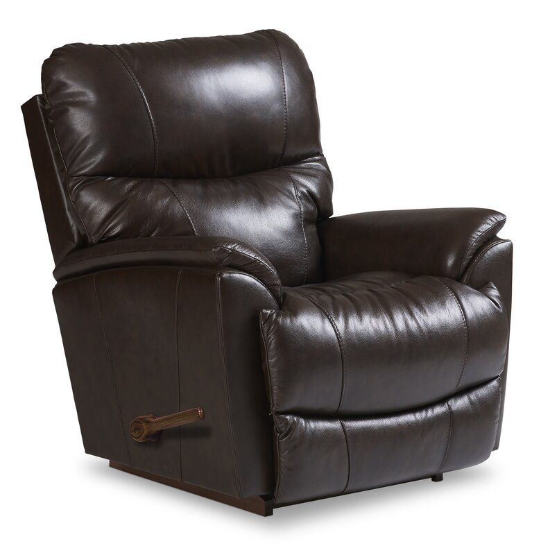 Trouper Rocking Recliner - Intermingle Walnut Leather