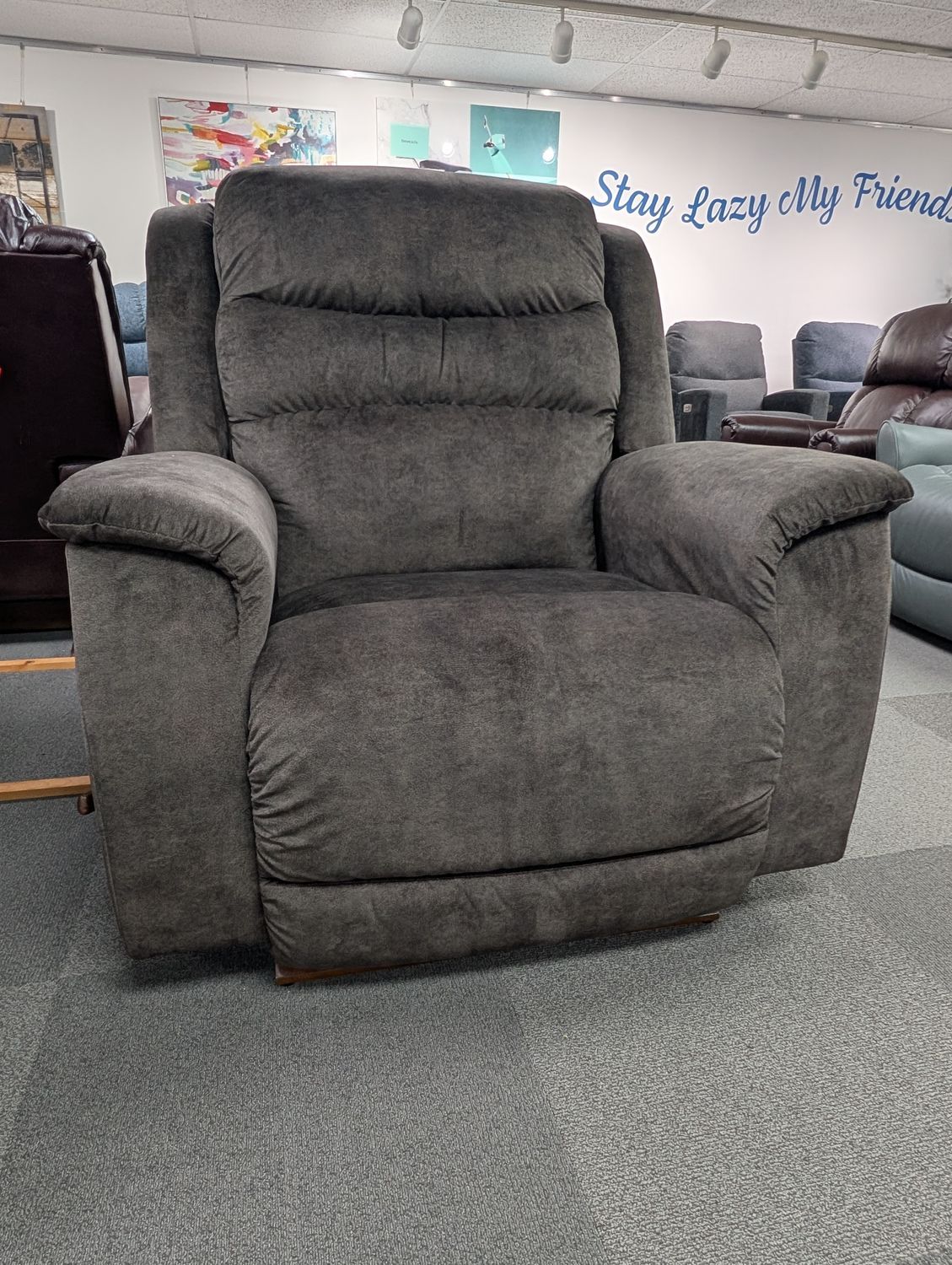 Redwood Power Wall Recliner With Headrest, Lumbar - i-Outlier Godiva Fabric