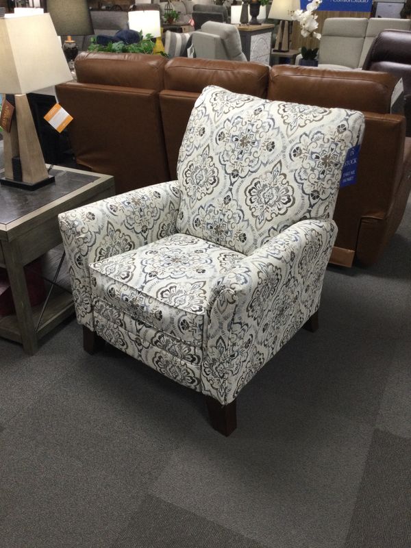 Riley High Leg Reclining Chair - I-Glenville Breeze Fabric FD