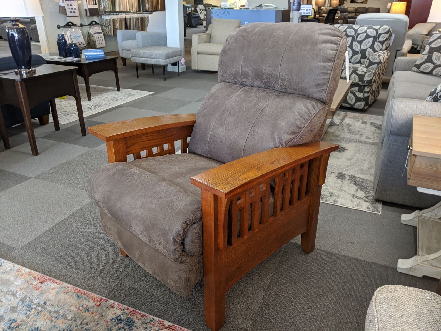 Eldorado High Leg Reclining Chair - i-Northwest Mink Fabric