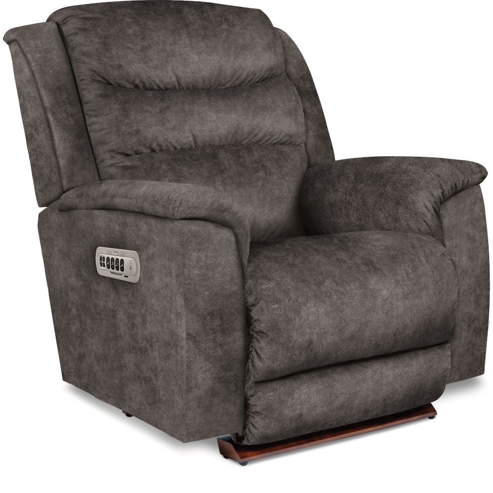 Redwood Power Wall Recliner With Headrest, Lumbar - i-Outlier Slate Fabric