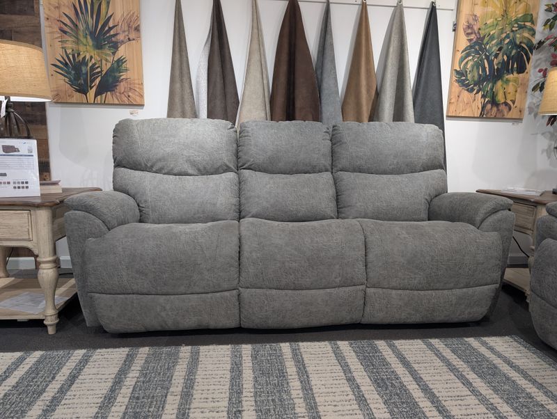 Trouper Reclining Sofa - i-Northwest Charcoal Fabric
