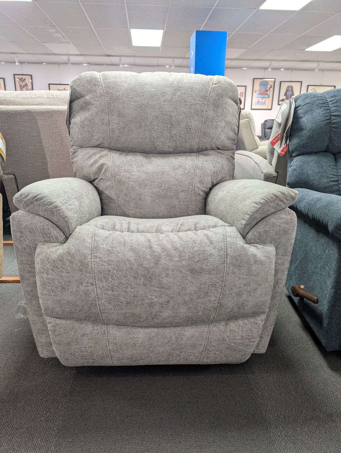 Trouper Rocking Recliner - i-Northwest Dove Fabric