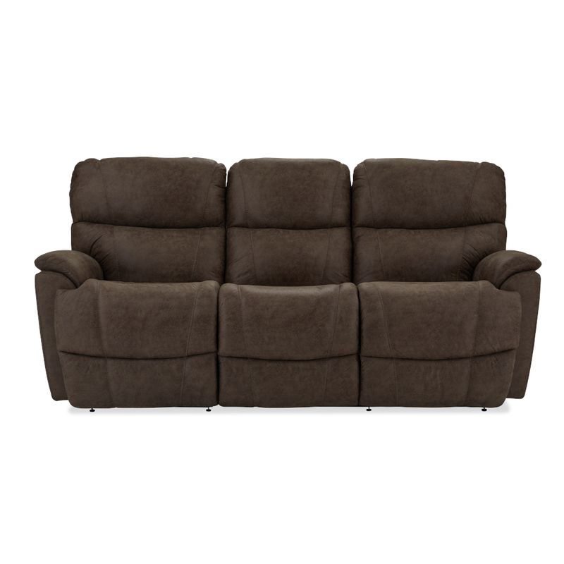 Trouper Reclining Sofa - i-Northwest Mink Fabric