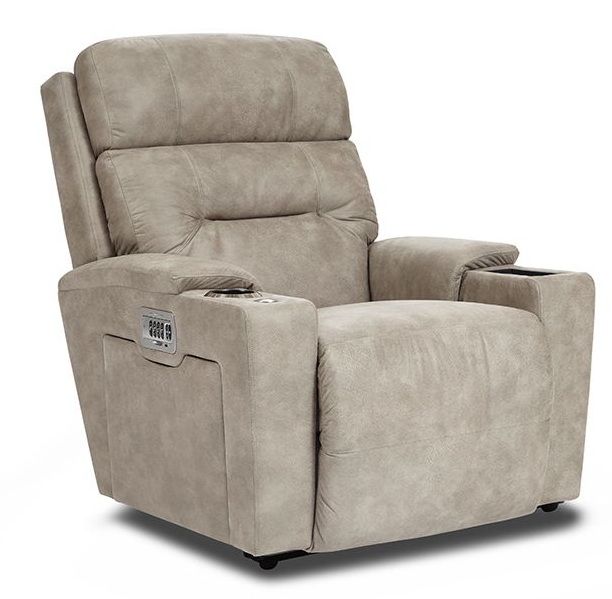 Neo Power Wall Recliner w/ Headrest &amp; Lumbar I-Raven Crest Pebble